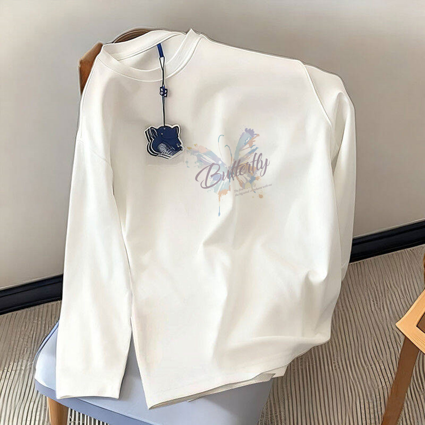 纯棉长袖t恤女2025新款