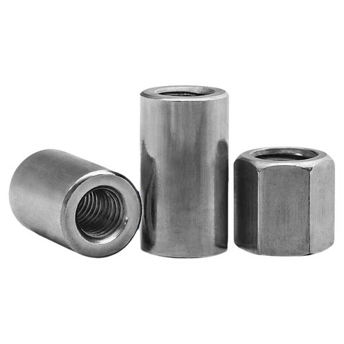 加长压塑六角铁本色丝杆链接