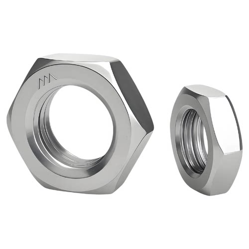 304不锈钢六角螺母扁薄