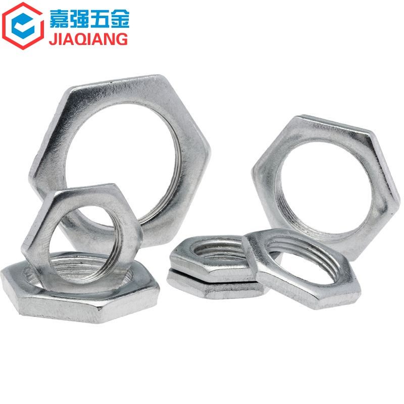 GB808镀锌细牙薄螺母铁六角扁螺母灯饰螺母M8*1M10x1M12*1.25-M30,五金/工具,螺母,淘宝优惠券,粉丝福利购,淘宝优惠卷