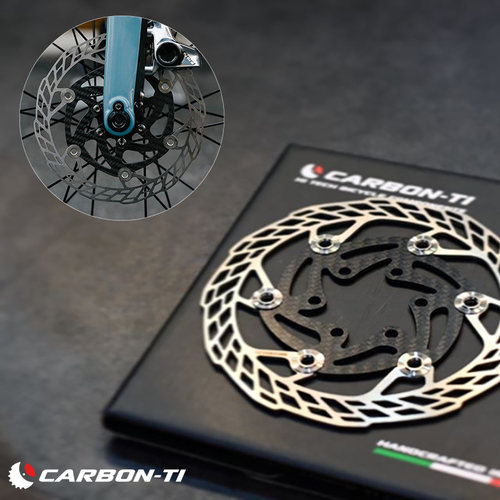 CARBON-TI X-ROTOR 自行车刹车片山地车碟刹片公路车通用六孔盘片