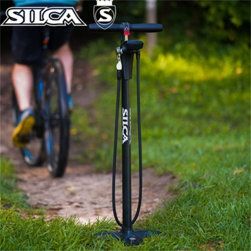 SILCA SuperPista 自行车打气筒带电子显示气压表公路山地车通用