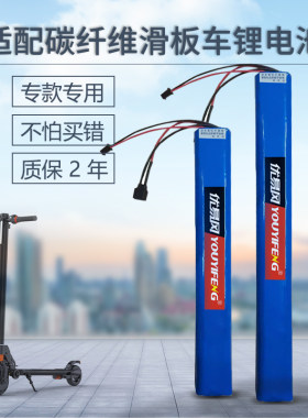 适配碳阿尔郎纤维折叠电动滑板车电池24v36vjasion知途鸟通用