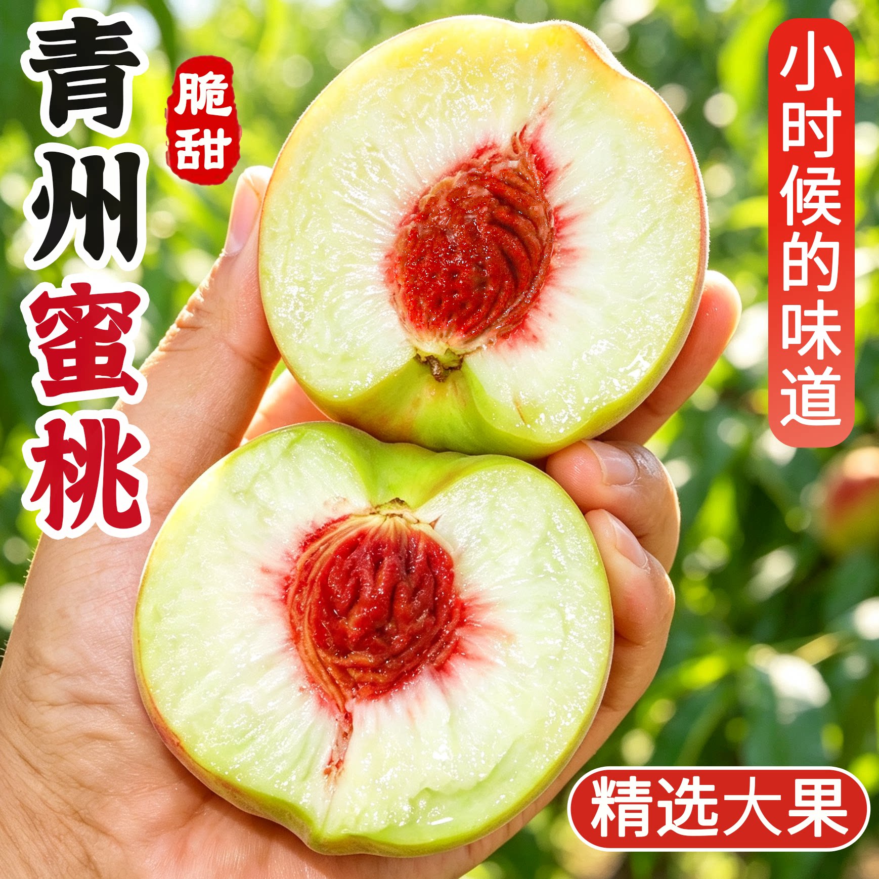 山东青州冬雪蜜桃脆甜现摘包邮