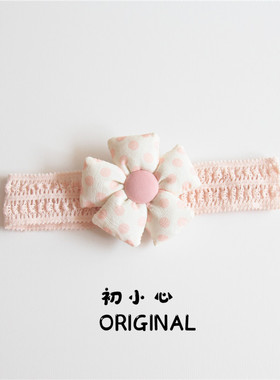 春夏新品婴儿发带女宝宝超仙公主小花头饰新生儿满月不勒头花发饰