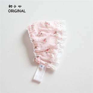 胎帽气门帽 婴儿帽子宝宝可爱护囟门空顶帽新生儿纯棉薄款 夏季 薄款