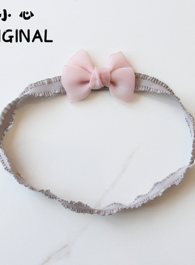 韩版婴儿发带女宝宝满月公主迷你小蝴蝶结头饰婴幼儿满月拍照发饰