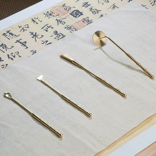 纯铜香篆工具香插香扫香勺香压