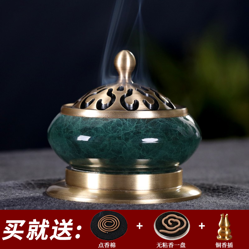 黄铜家用室内仿古供佛创意香篆炉