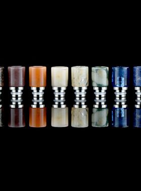 510 drip TIP不锈钢+玉石小孔口吸滴嘴烟嘴配RDA RTA RBA跨境工厂