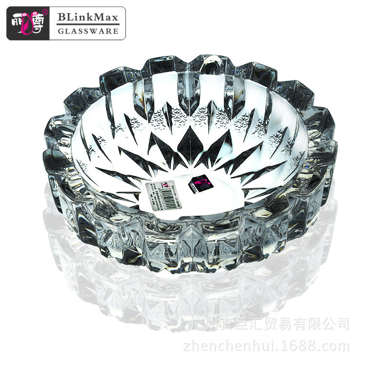 丽尊19CM大号钻石烟缸 新品时尚烟灰缸KTG7006-1彩盒