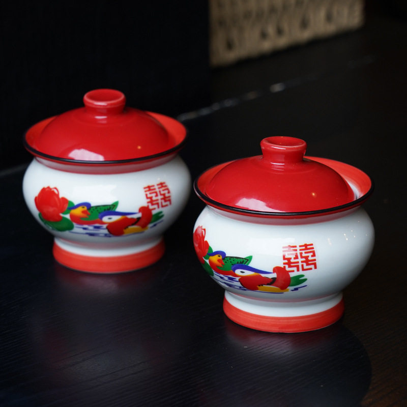 稀奇古怪创意个性怀旧痰盂陶瓷烟灰缸带盖防飞灰烟缸家用装饰摆件