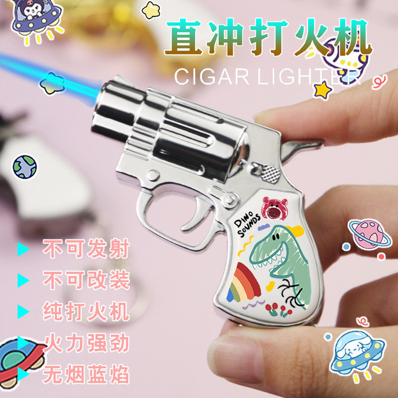 创意卡通打火机钥匙扣玩具打火机充气蓝焰烟具三丽鸥点烟器