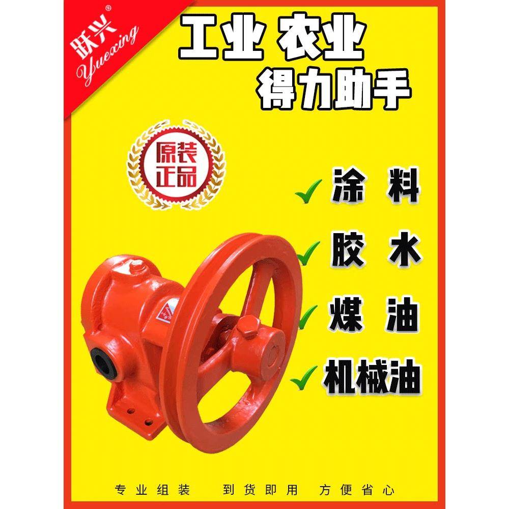 悦兴Gc齿轮泵胶漆树脂带式油泵真空自吸式20型25型齿轮泵