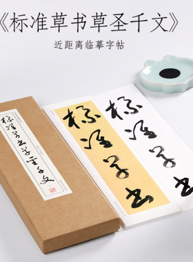 近代于右任标准草书千文毛笔