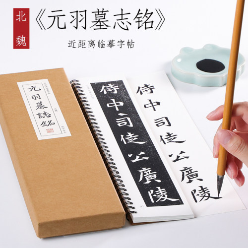 北魏 楷书《元羽墓志》魏楷珍品毛笔字帖碑刻本书法练字本全集初学者成人入门近距离临摹字帖字卡