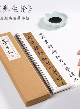 宋 苏轼 行书《养生论》 苏东坡行书楷书初学者毛笔书法原帖成人学生大字帖描红练习基础入门字典近距离临摹字帖 纸中作乐
