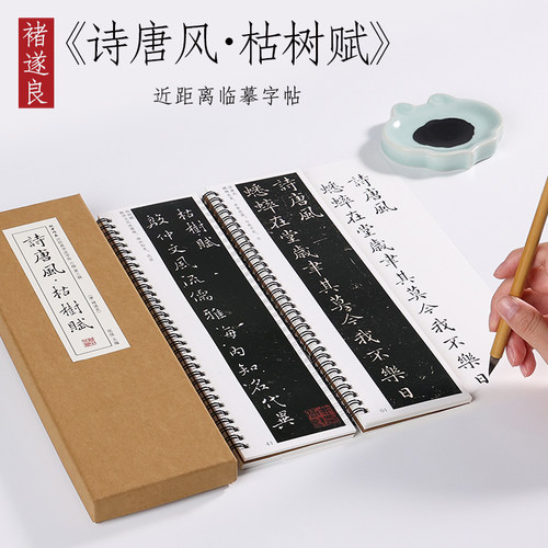 褚遂良诗唐风楷书字帖纸中作乐