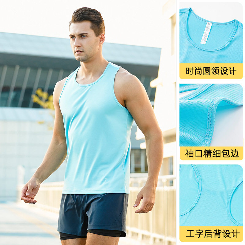 Men Compression vest tank Top运动背心男篮球跑步宽松速干无袖