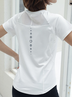 t-shirt quick dry shirt compression tee tops瑜伽服健身t恤