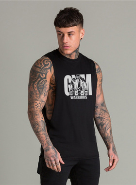 bodybuilding tank men gym workout fitness mouwloos stringer