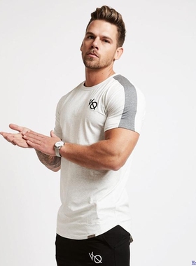 Gym Fitness tshirts Mens Crossfit Workout T-shirts TopMan男T