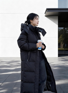man winter coat women warm jacket新品情侣男女同款超长到脚踝