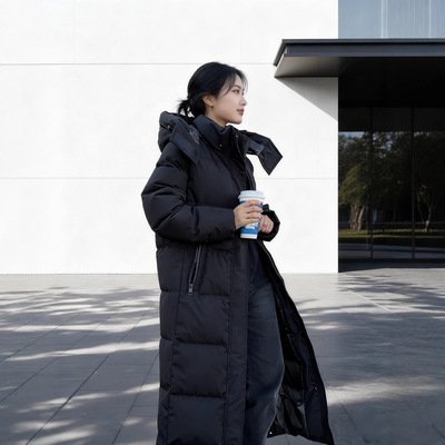 man winter coat women warm jacket新品情侣男女同款超长到脚踝