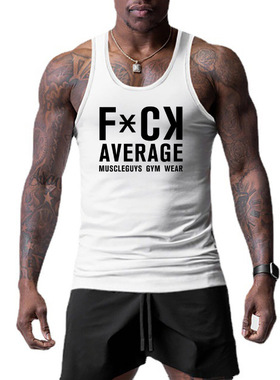 Summer Fitness Sports Tank Top Men's Breathable Loose Fit