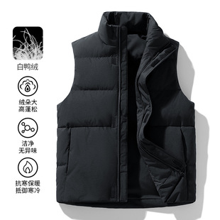 Winter Men Duck Down vest Man Warm waistcoat羽绒马夹冬季新款