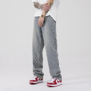 men's jeans casual fashion denim pant trousers欧美hiphop裤子