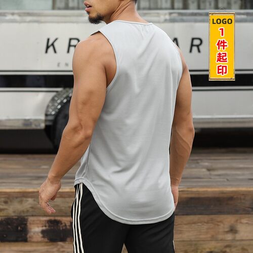 compression tank tops gym workout fitness vest夏马拉松速干