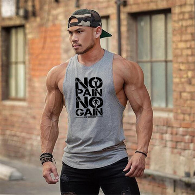 Bodybuilding Tank Men Gym Workout Fitness Mouwloos Stringer