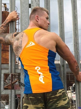 New Arrivals Bodybuilding stringer tank men Gym Vest Singlet