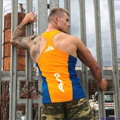 New Arrivals Bodybuilding stringer tank men Gym Vest Singlet