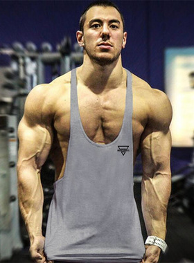 men gyms tank workout sleeveles shirt male summer loose