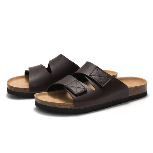 Men Cork Slide Sandals Flipflops Slippers Outdoor男外穿拖鞋