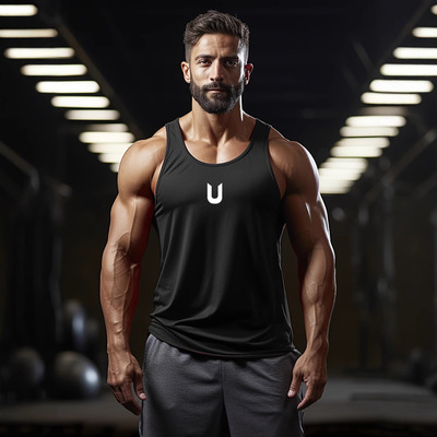 2026 new fitness sports tank tops men gyms workout sleeveles