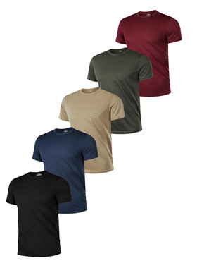 men quick dry short sleeve gym running t-shirt tops速干t恤