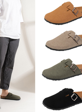 slippers slides flat shoes sandals cork clogs mules勃肯