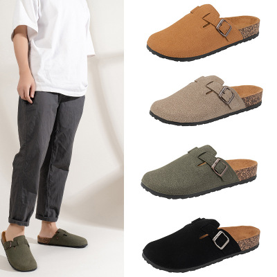 slippers slides flat shoes sandals cork clogs mules勃肯