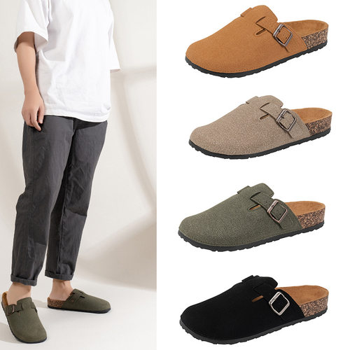 slippers slides flat shoes sandals cork clogs mules勃肯