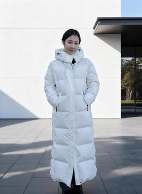 man winter coat women warm jacket新品超长到脚踝羽绒服情侣