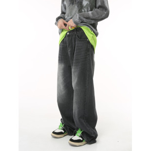 denim male new leg wide pants man jeans men 牛仔裤 男新款