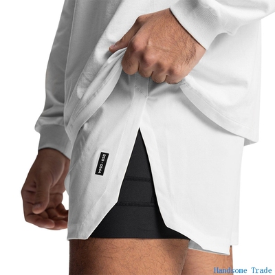 Running Shorts Men's GYM Sport Fitness Short Pants健身男短裤