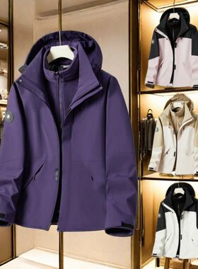 Man outdoor sports clothes Women casual Clothing新款冲锋衣