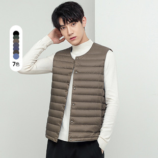 Winter Men Down waistcoat Warm Vest秋冬季新款羽绒男马甲male