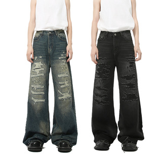 denim male new leg wide pants man jeans men 牛仔裤 男新款