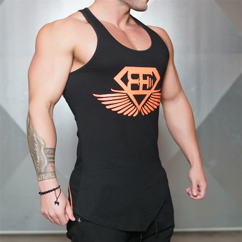 Vest Men Tank Tops Man Bodybuilding Gym Run Singlet stringer