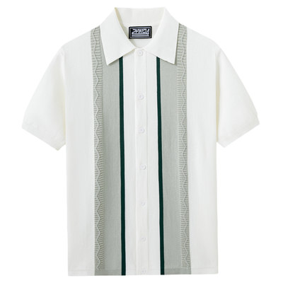 men's t-shirts男装 新款男士针织衫 冰爽丝针织撞色polo衫